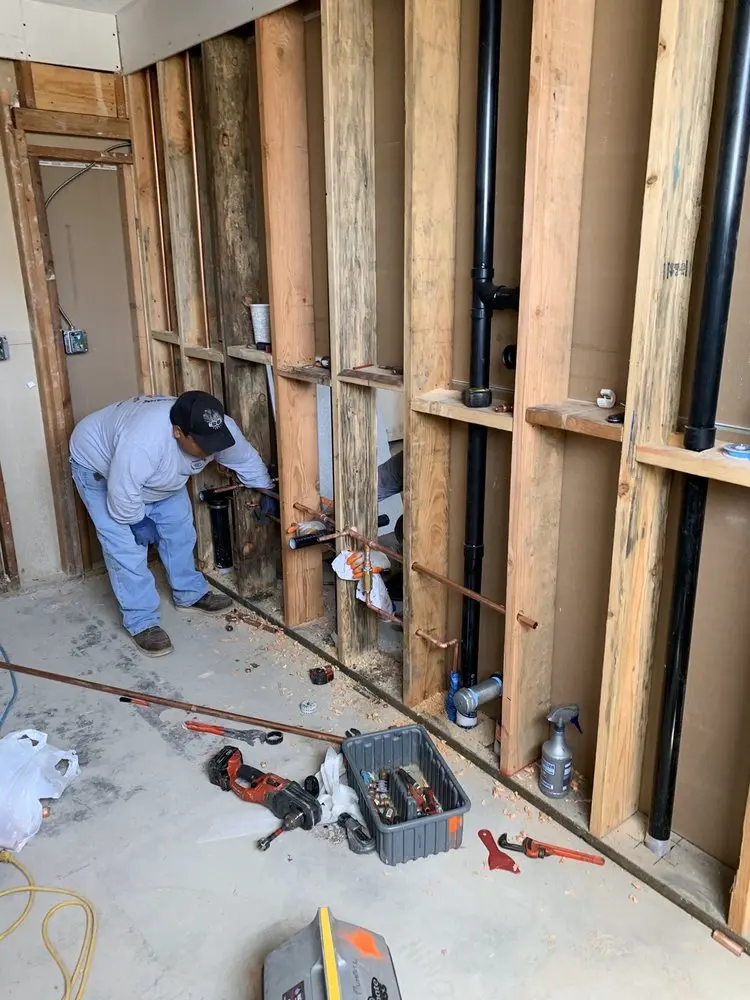 Commercial rough-in plumbing for Gas Line Repair in Sunny Cove